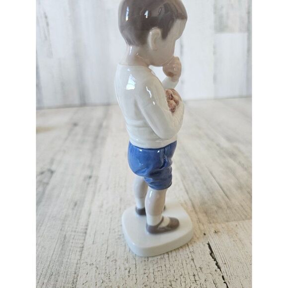 B&g 1696 boy apples Bing Denmark vintage figurine statue - Picture 4 of 7